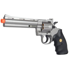 UKARMS Spring Airsoft Gun G36B Revolver Old West Silver