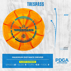 Dynamic Discs Prime Burst 5 Disc Golf Set | Includes Putter, Midrange, 2X Fairwa