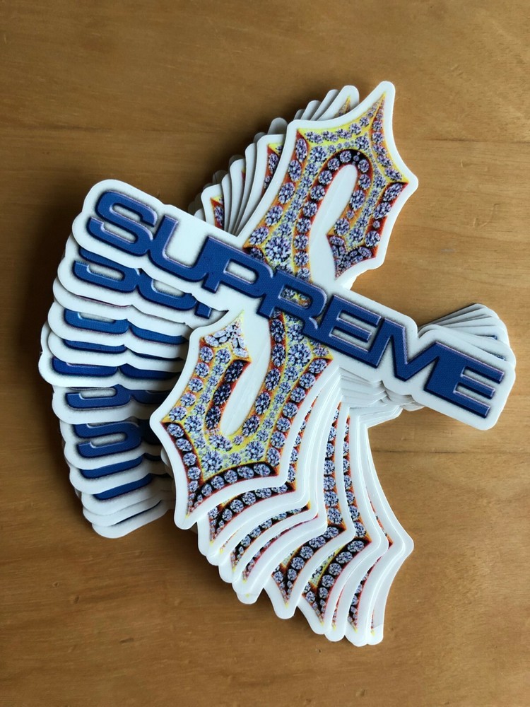 Supreme Diamonds Bling Sticker 100% Authentic SS18 Season 
