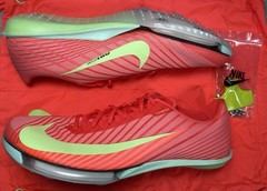 Nike Air Zoom Maxfly 2 Bright Crimson Lime Track Spikes Mens Size 14 FD8395-600