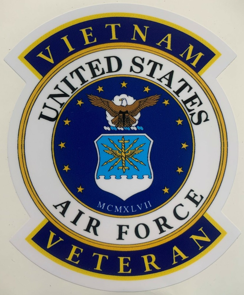 US Air Force Vietnam Veteran Sticker WaterproofNew D214
