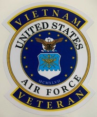 US Air Force Vietnam Veteran Sticker WaterproofNew D214