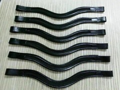 Set 6 x 1 Leather Empty Channel Bridle Browband All Size & Shape For Horse.