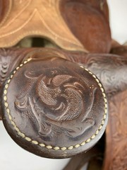 VTG Simco #3140 Leather Western Trail Horse Saddle 15″