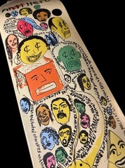 RARE Grant Taylor Expressions Anti Hero Skateboard Deck 8.5” Art Faces BRAND NEW