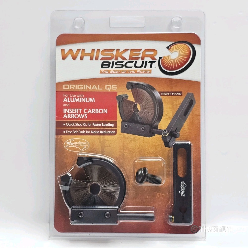 Carolina Archery Whisker Biscuit Arrow Rest with Mounting Bracket Original QS RH