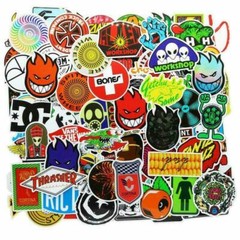 100Pcs/Lot Stickers Bomb Decals Vinyl Roll Car Skate Skateboard Laptop Luggage