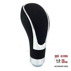 Leather Covered Stick Shift Knobs – MT Gear Car Shifter Handle Fit Most Black 1