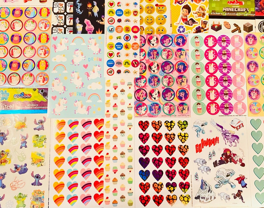409 Stickers | LOT FOR ALL AGES | TONS OF FUN THEMES FOR ALL SEASONS HOLIDAYS