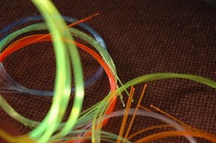 FIBER OPTIC REPLACEMENT STRANDS 1 FOOT .030″/.75mm RED
