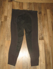 TUFFRIDER mens SZ 36 b;ack COTTON FULL SEAT EQUESTRIAN riding pants