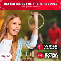 All-Weather Rustic Ring Toss Game – Durable and Portable for Outdoor Adventures