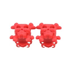 2pcs Archery Skull Stabilizer Compound Bow Limbs Rubber Shock Absorber Hunting