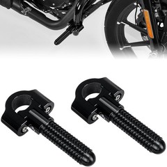 KEMIMOTO Folding CNC Highway Pegs Universal Fit 7/8″-1.25″ Crash Bar Footpegs Co