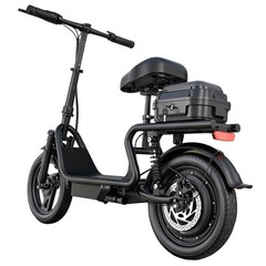Electric Scooter Adults with Seat & Luggage Range 28Miles, Foldable E-Scooter