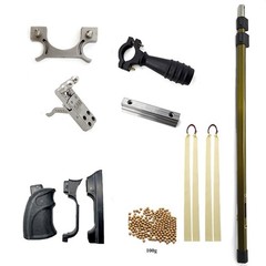 Telescopic Slingshot Hunting Shooting Catapult Retractable 2 Rubber Bands