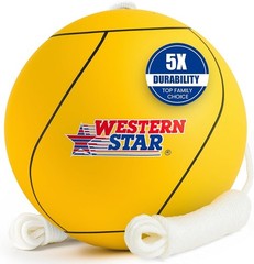 Tetherball Game Set – Soft-Touch Tether Ball with 2 Reinforced Attached Ropes…