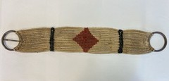 Vintage Mohair Wool Horse Saddle Cinch Girth Western Tack Diamond Pony