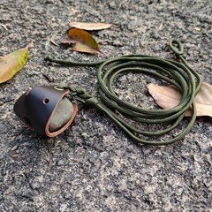 Shepherd Sling Handmade Paracord Leather Throwing Sling Old-Fashioned Slingsh…