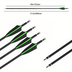 51″ 30/40Lbs Traditional Bow with 12Pcs 30″ Carbon Arrows for Training Practice