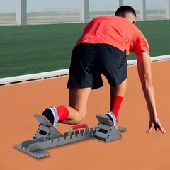 9.44*35.43in Silver& Grey Aluminum Alloy& Rubber Running Track Blocks