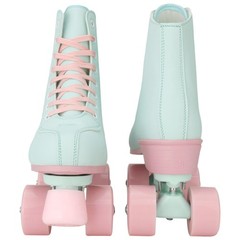 Xudrez Roller Skates For Girls And Women Light Green Pu Leather Indoor Outdoor