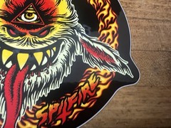 Spitfire Skateboard Wheels Cyclops Goat Pentagram Fire sticker Anti Hero Skate