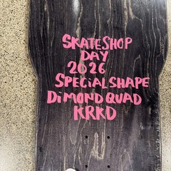Krooked dimond quad Beamer skateshop day 2026 special shape deck Krkd diamond