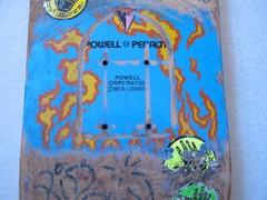 VTG 1988 Powell Peralta TOMMY GUERRERO 7PLY Flaming Dagger Skateboard Deck RARE!