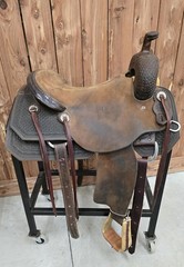 16.5″ Used HR Signature Series Ranch Cutter Saddle