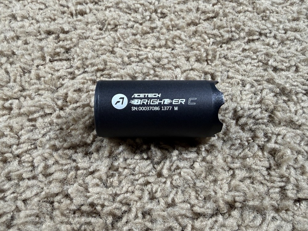 AceTech Brighter C Compact Rechargeable Airsoft Tracer Unit Black