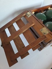 Vintage SportCraft Heritage Bocce Ball Set in Wooden Box
