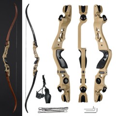 Archery 62″ Hunting ILF Takedown Recurve Bow for Right Hand Competition Hunting