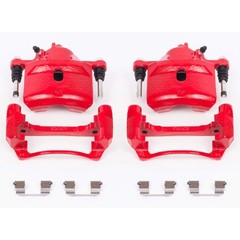 Power Stop Front S2090 Pair of High-Temp Red Powder Coated Calipers For Honda…