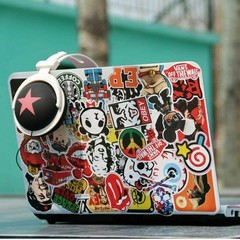 100 Pack Vinyl Skateboard Stickers Bomb Luggage Laptop Graffiti Decals Lot Cool