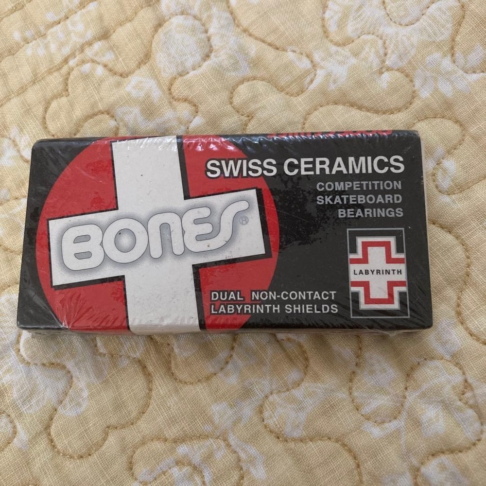 Bones Swiss Ceramics Labyrinth Skateboard Bearings Pro Competition New Japan