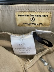 Devon Aire Women’s Riding Breeches, Size 26R, Khaki Beige Tan