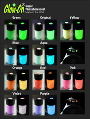 Glow-On AQUA Glow Paint For Gun Sights, Fishing Lures 2.3 ml vial, Bright!