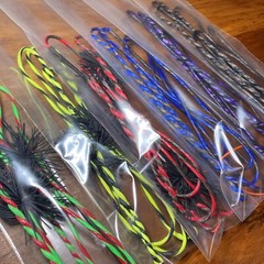 B55 Dacron Flemish Twist Longbow & Recurve Bow String W/ String Silencers