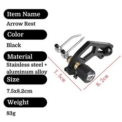 Archery Hunting Arrow Rest Adjustable Compound Bow Launcher Target Right Left US