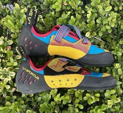 La Sportiva Oxygym Climbing Shoes Sz 41.5 8.5 Multicolor Hook & Loop Closure