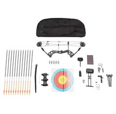 Beginner Compound Bow Kit – Starter Compound Archery Kit, 19-30in, 30-60lbs