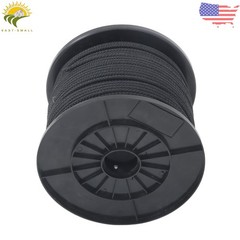 3/16″ Black Dacron Polypropylene Rope 500 Ft Spool High UV & Abrasion Resistance
