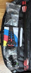 Pandarus Compound Bow Set Archery Kit 0-70lbs w 12 Arrows Right Handed Pro