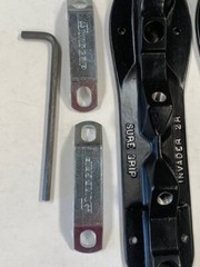 New NOS Sure Grip Invader 45 degree Black roller skate plates size 5 – one pair