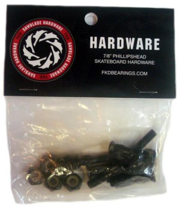 New FKD Phillips – Black – 7/8″ – Skateboard Mounting Hardware