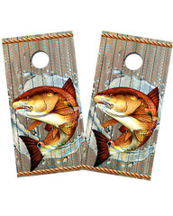 Redfish Premium HD Vinyl Cornhole Wrap