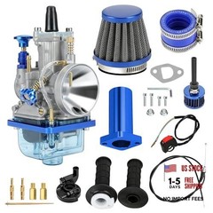 PWK 24mm Carburetor Throttle Cable Main Jets Kit for 212 Predator 196cc Blue