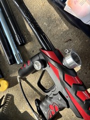 Paintball Marker Gear Lot Tippmann 98 Spyder Xtra Redz Maddog 20oz Tank JT Mask