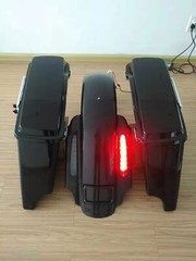 For 1993-2008 Harley Touring CVO 4» Stretched Extended LED Rear Fender No Block